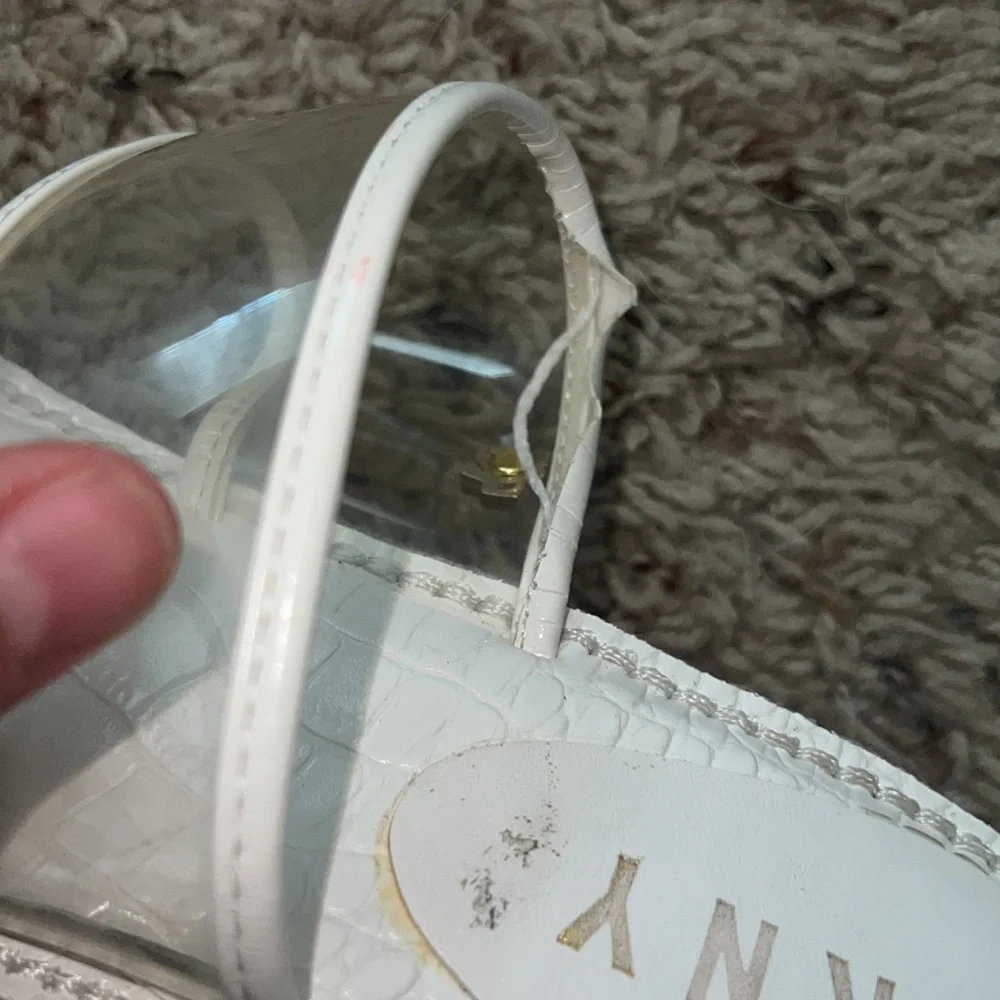 Clear plastic vintage Y2K platforms